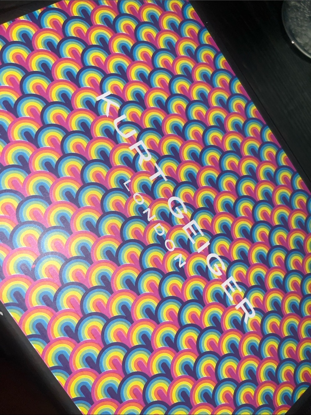 Kurt Geiger Black Sneakers with Rainbow Metallic Accents - Picture 7 of 8